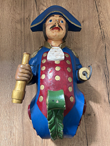 Handbemalte alte galionsfigur - alte,