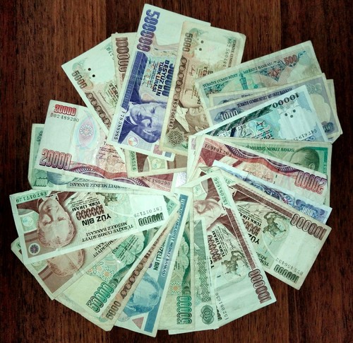Alte banknoten für sammler - für,