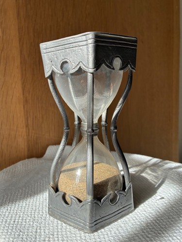 Alte sanduhr zinn gepunzt - zinn,,