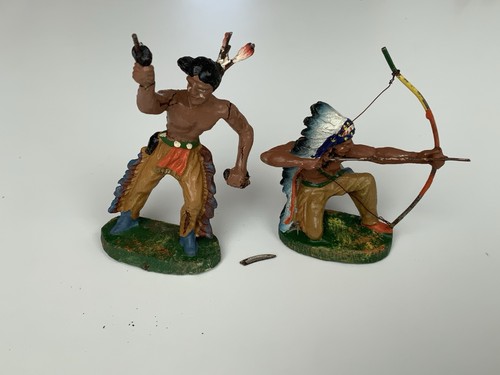 Indianerfiguren sehr alte - indianerfiguren,,